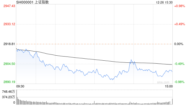 收评：沪指跌0.68%再度失守2900点 两市近4400股飘绿 龙字辈个股逆势活跃